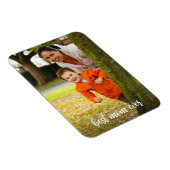 Magnet Flexible Meilleure maman jamais blanc Script photo personna (Côté Droit)