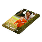 Magnet Flexible Meilleure maman jamais blanc Script photo personna (Côté Gauche)
