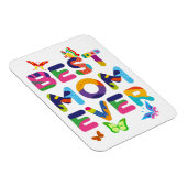 Magnet Flexible Meilleure maman jamais colorée (Côté Droit)