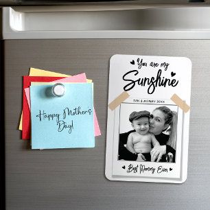 Magnet Flexible Meilleure Maman Jamais Photo Fête des Mères Cadeau