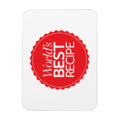 Magnet Flexible Meilleure recette du monde (Vertical)