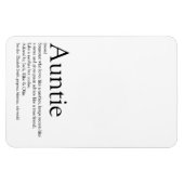 Magnet Flexible Meilleure tante au monde, Tante Définition Fun mod (Horizontal)