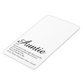 Magnet Flexible Meilleure Tante du Monde Définition de Tante (Côté Gauche)