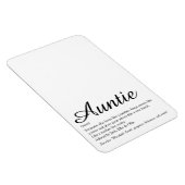 Magnet Flexible Meilleure Tante du Monde Définition de Tante (Côté Droit)