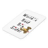 Magnet Flexible Meilleurs cadeaux aux grandes soeurs du monde (Côté Gauche)