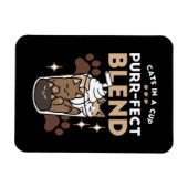 Magnet Flexible Mélange Purr-Fect : Conception de café pour le caf (Horizontal)