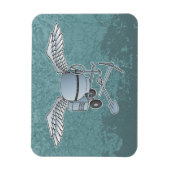 Magnet Flexible Mélangeur de béton bleu-gris (Vertical)