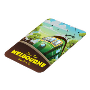 Magnet Flexible Melbourne Australie Tramway 