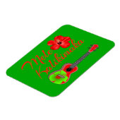 Magnet Flexible Mele Kalikimaka Ukulele (Côté Gauche)