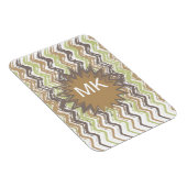 Magnet Flexible Melon Brandy Scribble ZigZag Motif (Côté Droit)