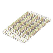 Magnet Flexible Melon Brandy Scribble ZigZag Motif (Côté Gauche)