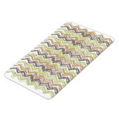 Magnet Flexible Melon Brandy Scribble ZigZag Motif (Côté Gauche)