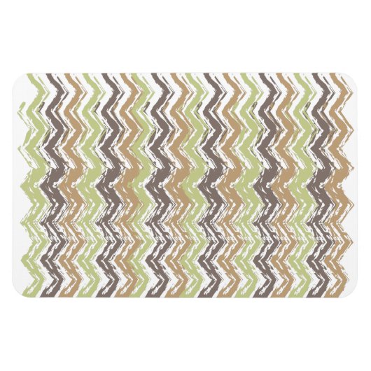 Magnet Flexible Melon Brandy Scribble ZigZag Motif (Horizontal)