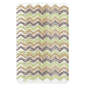 Magnet Flexible Melon Brandy Scribble ZigZag Motif (Vertical)
