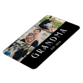 Magnet Flexible Mémé a établi Bold Modern Black 3 Photo (Côté Gauche)