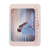 Magnet Flexible Même amour Mariage plus petit Enregistrer la date  (Vertical)