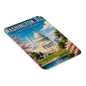 Magnet Flexible 🏛️ Mémoire de voyage à Washington DC Capitole (Côté Droit)