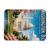 Magnet Flexible 🏛️ Mémoire de voyage à Washington DC Capitole (Horizontal)