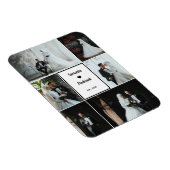 Magnet Flexible Mémoire Mariage romantique - 6 photos personnalisé (Côté Droit)