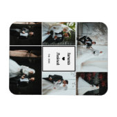 Magnet Flexible Mémoire Mariage romantique - 6 photos personnalisé (Horizontal)