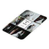 Magnet Flexible Mémoire Mariage romantique - 6 photos personnalisé (Côté Gauche)