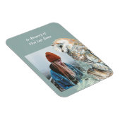 Magnet Flexible Mémoire mémorial aquarelle Barn Owl Bird (Côté Droit)