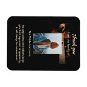 Magnet Flexible Mémoire souvenir Merci Musique Guitare (Horizontal)