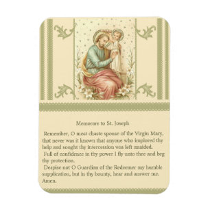 Magnet Flexible Memorare à St Joseph