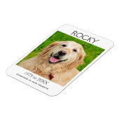 Magnet Flexible Mémorial | Aimant pour animaux (Côté Gauche)