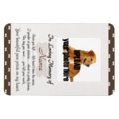 Magnet Flexible Mémorial aux animaux - Vos Empreintes de pattes Be (Horizontal)