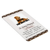 Magnet Flexible Mémorial aux animaux - Vos Empreintes de pattes Be (Côté Droit)
