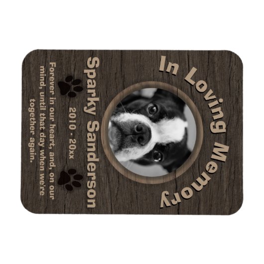 Magnet Flexible Mémorial aux chiens (Horizontal)