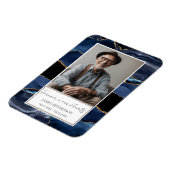 Magnet Flexible Mémorial Blue et Gold Photo Keepsaké (Côté Gauche)