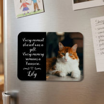 Mémorial de perte de chat Photo personnalisée Nom