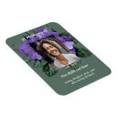 Magnet Flexible Memorial Keepsake African Violet (Côté Droit)