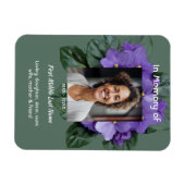 Magnet Flexible Memorial Keepsake African Violet (Horizontal)