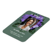 Magnet Flexible Memorial Keepsake African Violet (Côté Gauche)