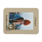 Magnet Flexible Mémorial Keepsaké aquarelle Wolf Animaux (Horizontal)