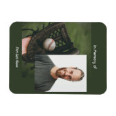Magnet Flexible Memorial Keepsake Baseball Game Player  (Horizontal)