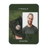 Magnet Flexible Memorial Keepsake Baseball Game Player  (Vertical)