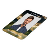 Magnet Flexible Memorial Keepsake Beautiful Lake Beach (Côté Gauche)