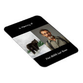 Magnet Flexible Memorial Keepsake Black Bear Animal (Côté Droit)