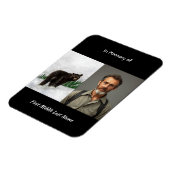 Magnet Flexible Memorial Keepsake Black Bear Animal (Côté Gauche)