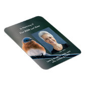 Magnet Flexible Memorial  Keepsake Bluebird Garden Bird  (Côté Droit)