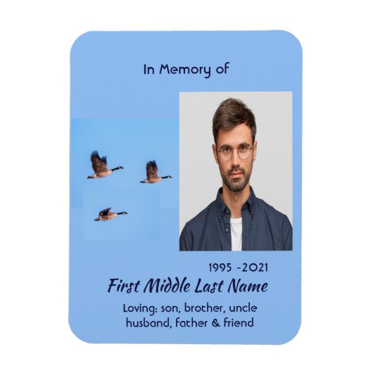 Magnet Flexible  Memorial Keepsake Canada Goose Outdoors (Vertical)