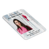 Magnet Flexible Memorial Keepsake Cardinal Bird (Côté Droit)