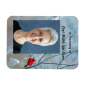 Magnet Flexible Memorial Keepsaké Cardinal Red Bird (Horizontal)