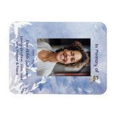 Magnet Flexible Memorial Keepsake Chickadee Bird Winter  (Horizontal)