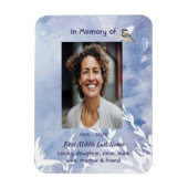 Magnet Flexible Memorial Keepsake Chickadee Bird Winter (Vertical)