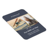 Magnet Flexible Memorial Keepsake Clouds Biplane Sky (Côté Droit)
